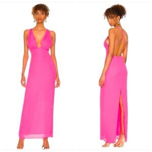 NWT superdown Lucinda Strappy Maxi Dress in Pink Size S